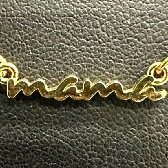 Jessica Elliot 14K Gold Plated MAMA Spell Out Necklace - Mom - Picture 5 of 5